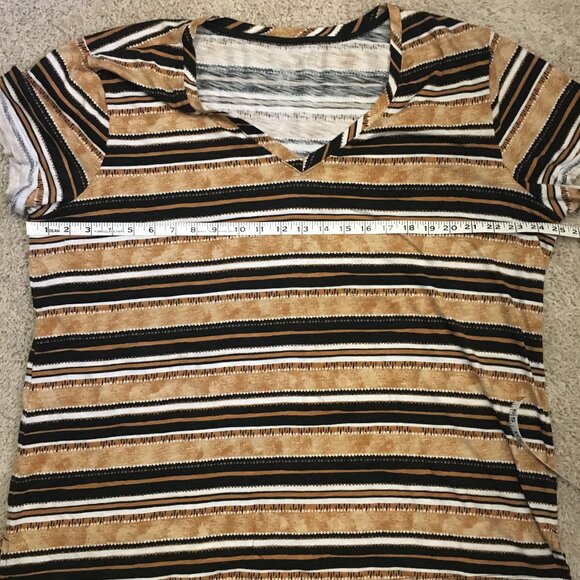 Love & Legend Horizontal Striped Boyfriend Fit Tee - Picture 12 of 15